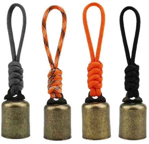 4 Stück Bärenglocke Mit Notglocke Ortungsglocke - Minis Kuhglocke Anti Verlust Glocke Für Haustiere Dekorationen | Für Outdoor-Wanderungen, Rucksack-Anhänger, Tierhalsbä