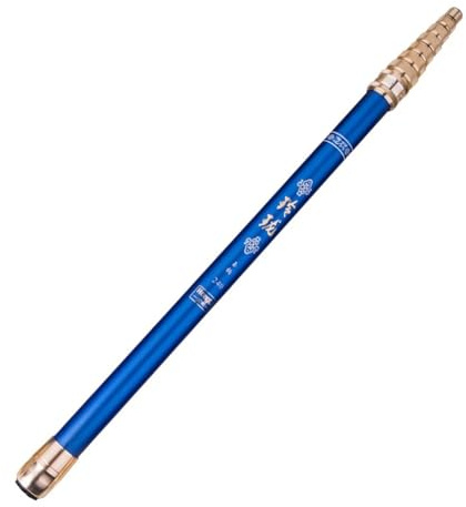 MZPOZB Fischernetz Teleskopstange Ultraleicht Carbon Angelrute Teleskop Kescher Dreieck Folding Net Fly Hand Dip Casting Net Angelgerät Hand Net for Kescher Angeln(2.4M Rod)