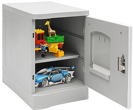 Abschließbarer Lagerschrank, Aktenschrank-Spind 19 Zoll mit Schlüsseln, abschließbarer Werkzeugschrank mit Türen und Regalen, Spind, Sport oder Fitnessstudio, Home-Office, Garage, Akten (weiß)