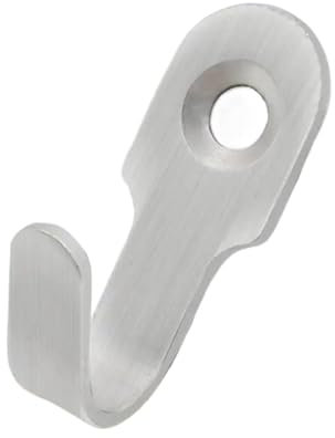 Hyuwdai 1–10 Stück Mini-Edelstahl-J-förmige Haken mit Schrauben, Schlüsselbrett, Wandstanzhaken, Küchenzubehör, Badezimmer-Hardware (1 Stück)