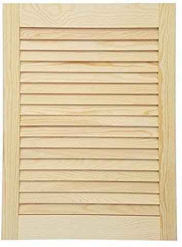 Generico Antina A Persiana Aperta in Legno Massello di Pino Netto Europeo Varie Misure - Misura Disponibile: H 1000 x L 495 ANP1049P