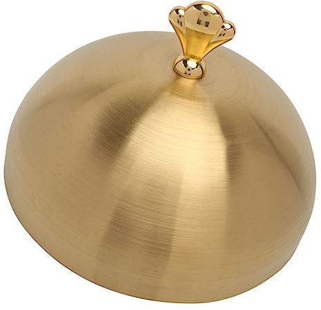 NAMOARLY Verdickte Edelstahl Steakabdeckung 22,5cm ø Ölbeständige Lebensmittelkuppel Für Küche Grill Haushalt Schützende Metallkuppel