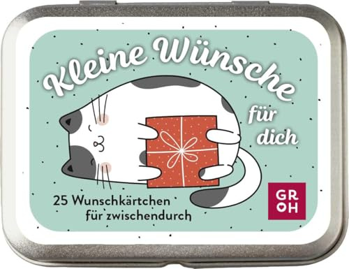 Kleine Wünsche für dich: 25 Wunschkärtchen für zwischendurch | Kleines Geschenk für liebe Menschen. Dekorative Dose mit guten Wünschen und liebevollen Zitaten.