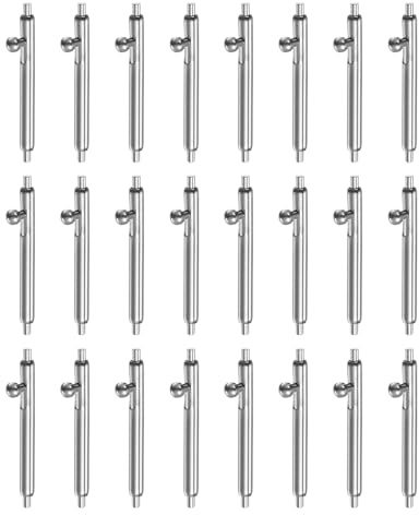 sourcing map 24 perni a molla a sgancio rapido da 14 mm, diametro 1,5 mm, in acciaio inox, perni di ricambio per cinturini di orologi