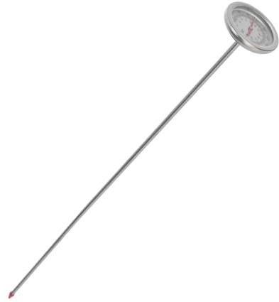 DECHOUS Thermomètre de Sol en Acier Inoxydable 50 CM Outil de Mesure Température du Jardin Précis Thermomètre à Compost pour Plantation Mesure de 10 à 100℃ Usage Extérieur Jardin