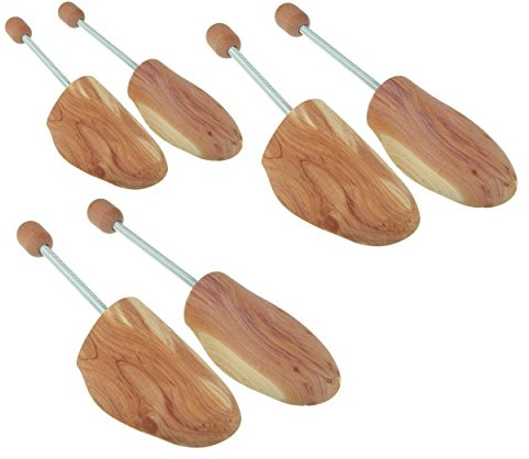 MTS care Max Basic Cedar Schuhspanner Schuhstrecker Schuhformer aus Zedernholz für Damen und Herren Set 3 Paar