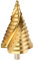 LESOLEIL Foret Etage HSS - Foret à Cône Spiralé Fraise Etagée de 6-65mm avec Arbre Triangulaire pour Outil de Forage Trou de Métal