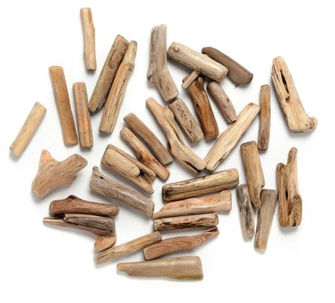 Zoylink 30 STÜCKE Treibholz Stück DIY Handwerk Holz Basteln Kreative Aquarium Dekor Ornamente Natürliche Aquarium Holz Dekoration