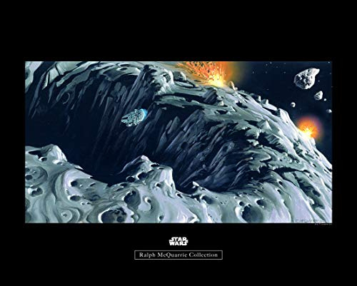 Komar Wandbild | Star Wars Classic RMQ Asteroid | Kinderzimmer, Jugendzimmer, Dekoration, Kunstdruck | ohne Rahmen | WB128-50x40 | Größe: 50 x 40 cm (Breite x Höhe)