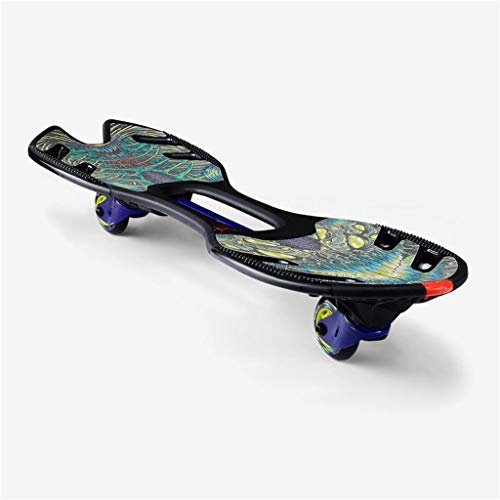 LZY Concaved Wave Board Concaved Skateboard Street Surfing Wave Rutschfestes Caster Board Street Surfing Wave Board Waveboard Caster Board PU-Rollen