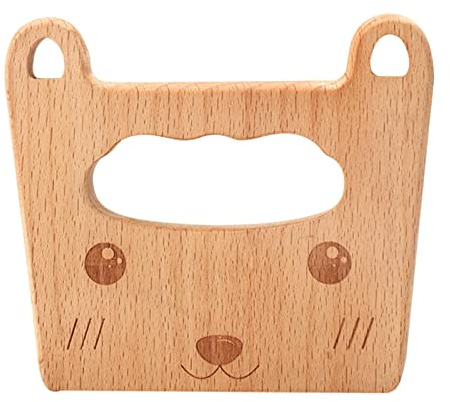 Skrskr Madera para Niños para Cocinar Cuchillos para Niños Chopper Montessori Utensilios Cocina para Niños Pequeños 2 A 10 Años 9x9x1,5 Cm