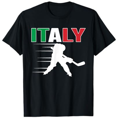 Italy Ice Hockey Fans Jersey Italian Hockey Team Supporter T-Shirt