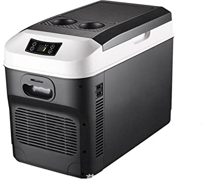 DieffematicBX Mini Fridge 15L Car Home Mini Refrigerator Portable Food Drink Freezer Cooler Outdoor Picnic Food Cooling Warming Fridge