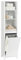 SoBuy Armadio da Bagno Alto con Cesto per la Biancheria – Mobiletto Salvaspazio Stretto, Mobile Colonna da Bagno in Legno, Bianco, 45 x 171 x 35 cm, BZR102-W