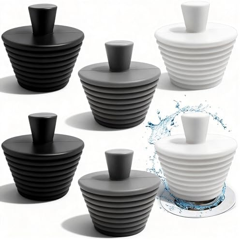 GZqiancang Tappo Lavandino Silicone,Universale Tappo per Lavandino,6pcs