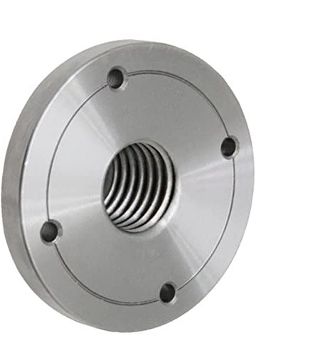 BREAKA Drehbankplatte, Flanschplatte, for Drechseln von Holzdrehmaschinen, 3 Zoll, M33 x 3,5, Stahl