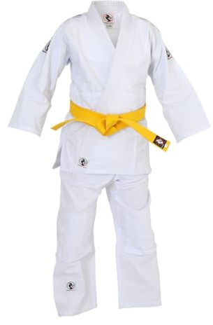 BUDOFIGHT Kimono de judo Initiation avec bande blanc 160 cm