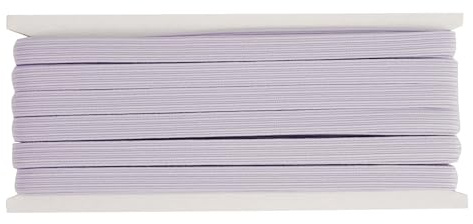 Bande Élastique Violet Clair pour la Couture 10 mm x 18 m, Elastique Couture Haute Élasticité, Cordon Élastique Ruban Elastique pour la Couture et Le Bricolage ménager