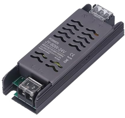 Alimentazione 24 V 60 W DC24 V IP20 AC110 ~ 260 V ~ 24 V, trasformatore LED di design cavo in lega di rame e alluminio