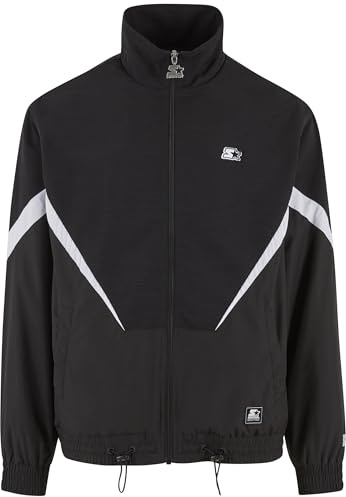 Starter Black Label St456-starter Fabric Mix Track Jacket Giacca, Nero, L Uomo