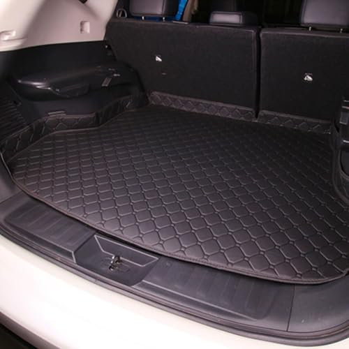 GYHRLG Auto Kofferraummatte für Ford Fiesta 2008-2017, Auto Leder Kofferraum Matten Kofferraumwanne Wasserdicht Kratzfest Cargo Teppich Zubehör