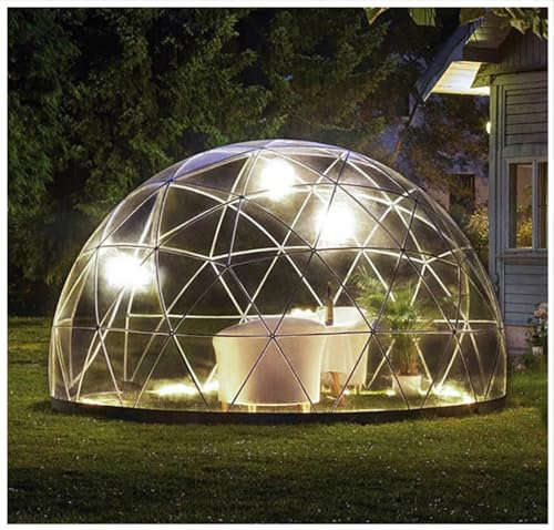 XUXIAO Tenda da Campeggio Trasparente, Tenda a Cupola Trasparente per Esterni da Giardino per 4 Stagioni, per Cortili, Gazebo, Tende, stanze
