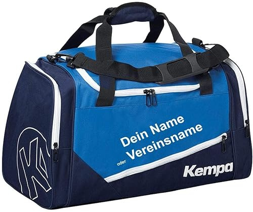 Kempa Sporttasche L Teamsport blau/Marine 68 x 30 x 37 cm 75 L + Aufdruck Name