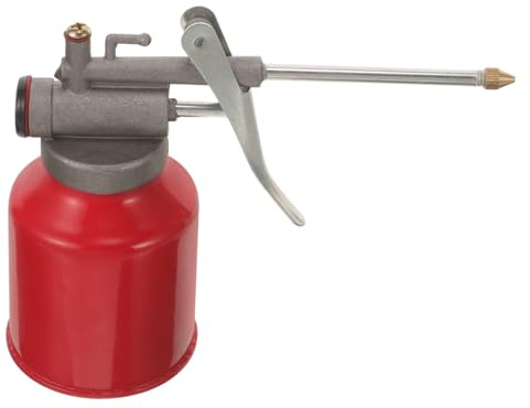 VALICLUD Distributeur D'huile Moteur Rouge pour Manuel en Alliage D'aluminium et Grosse Capacité Précis Anti-Fuite Lubrification Facile pour Automobiles et Motos