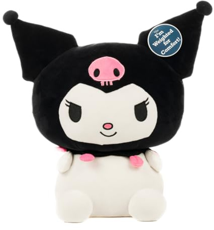 Franco Calm Kuromi Bedding Super Soft Calming 3Lb Weighted Cuddle Pillow Buddy, Comfort Pillow, (Officially Licensed Product)