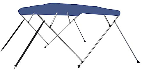 Emmtore Toldo Bimini de 4 Arcos Azul 243x210x137 cm