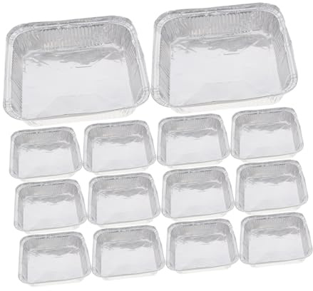 ERINGOGO 30 pezzi Teglie Usa e Getta in Alluminio per Forno e Friggitrice ad Aria per Pane Dolci e Torte Pratiche e per Uso e Professionale