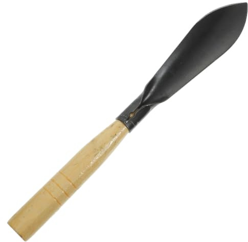 CANIGHT Paletta da Giardinaggio in Legno Manico Ergonomico in Ferro Piccola Vanga per Scavare e Estirpare Erbacce, per Piante e Ortaggi in Giardino