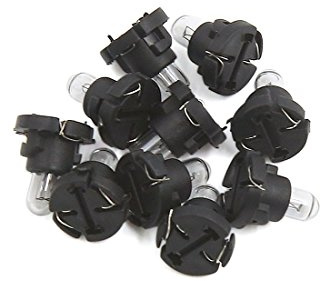 uxcell 10Pcs Yellow T4 Dashboard LED Indicator Side Light Bulb for Car Vehicle Internal