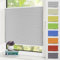 Zarnan Plissee Klemmfix Plisseerollo ohne Bohren Hellgrau 70x80cm(BxH),Faltrollo mit Klemmträger easyfix,Jalousie Sichtschutz und Sonnenschutz Rollo für Fenster & Tür