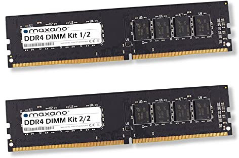 Maxano 64GB Kit 2X 32GB RAM Speicher DDR4 3200MHz DIMM kompatibel mit Asus Mainboard H410M-A, H410M-K, H410M-E