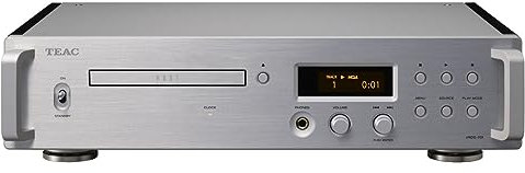TEAC Reference VRDS-701 High End CD Player with innovative VRDS CD Drive Mechanism, MQA Support, USB DAC and Headphone Amplifier, Silver