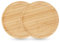 VIDETOL 2 Stück Bambus Rundes Tablett Holz, 30 * 30 * 2cm Runde Holztablett, Natur Serviertablett Rund, Untersetzer aus Bambus, Rundes Holzteller Rund für Tischdeko, Küche, Wohnzimmer