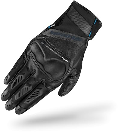 SHIMA Hero GLV Motorrad Handschuhe Damen Leder Kurze Winter Motorradhandschuhe Wasserdicht Schutz Touchscreen Stadt Lederhandschuhe Motorcycle Verstärkt Leicht (Damen, Wasserdicht Schwarz, M)