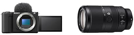 Sony Alpha ZV-E10 II Spiegellose APS-C-Videokamera (4K60p Video, 4:2:2 10-Bit Aufnahmen, 26 MP, fortschrittliche Digitale Stabilisierung, Echtzeit Autofokus) + 70350G