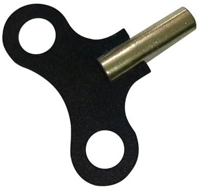 Generisch Uhraufzugsschlüssel aus Stahl – Schlüsselwerkzeug für Standuhren & Wanduhren – 4,4 mm Quadratpassform, langlebig & präzise – Ideal für Reparaturwerkstätten, Uhrenliebhaber & Ausstellungen