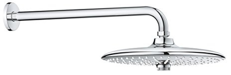 GROHE Euphoria 260 - Kopfbrauseset (380mm, 3 Strahlarten, Antikalk- System, perfektes Strahlbild), chrom, 26458000