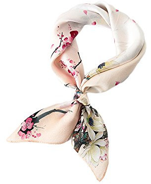 UK_Stone Damen Fashion Halstuch Nickituch aus Seiden Bandana Kopftuch mit verschiedenen Farben und Mustern 53 * 53CM, 15#