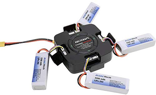 VOLTCRAFT V-Charge Eco Quad Modellbau-Ladegerät 12 V, 32 V 5 A LiPo