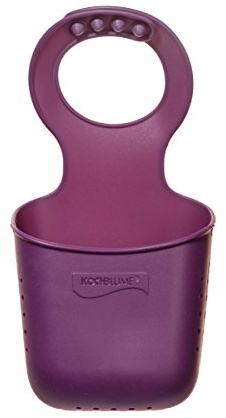 Kochblume Schwammhalter | Zur Aufbewahrung von Reinigungsschwämmen von Kochblume | Premium-Silikon | Hitzebeständig | Spülmaschinenfest | Farbe: lila