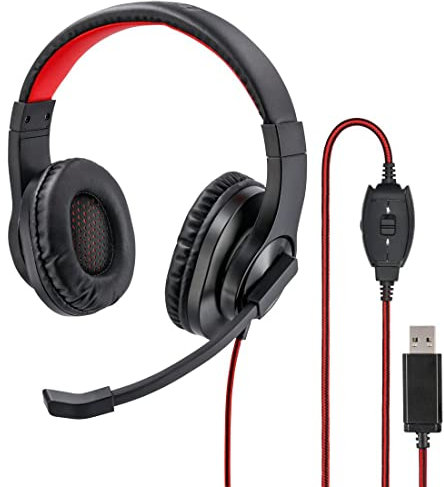 Auriculares Hama HS-USB400 Negro