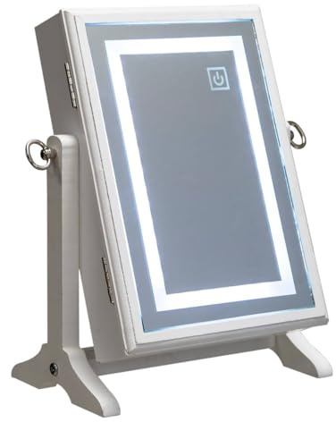 Atmosphera - LED-Schmuckschrank - Holz - weiß - 26x35 cm - Weiß