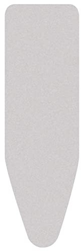 Brabantia 8mm Thick Underlay Ironing Board Cover (C Board/Metallised) Heat-Resistant, Non-Slip, Cord Fastener