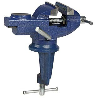 Sourcemall Mini-Schraubstock, kleine Tischklemme, Hobby-Handwerk, Reparaturwerkzeug (6,3 cm Gusseisen)