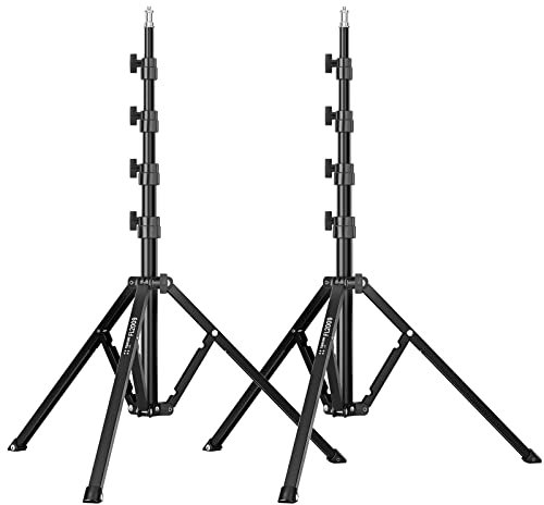 TARION Lampada Treppiede Alluminio Luce Treppiede Luce Treppiede Carico 8 kg per Studio Fotografia all'aperto Luce ad Anello Luce Flash con Borsa, Altezza Max. 180 cm