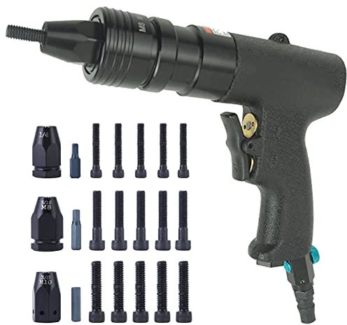 Blindniet-Pistole Pneumatisches Nietmutternpistole Nietwerkzeug Automatische Nietpistole Geeignet Für Alle Arten Von Metallplatten, Rohren Und Anderen Nieten M6 M8 M10 Kopf